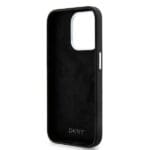 DKNY DKHMP14LSMCHLK Black Hardcase Liquid Silicone Small Metal Logo MagSafe Kryt iPhone 14 Pro