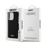 DKNY DKHMP14LSMCHLK Black Hardcase Liquid Silicone Small Metal Logo MagSafe Kryt iPhone 14 Pro