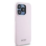 DKNY DKHMP14LSMCHLP Pink Hardcase Liquid Silicone Small Metal Logo MagSafe Kryt iPhone 14 Pro