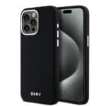 DKNY DKHMP14XSMCHLK Black Hardcase Liquid Silicone Small Metal Logo MagSafe Kryt iPhone 14 Pro Max