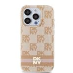 DKNY DKHMP15LHCPTSP Pink Hardcase IML Checkered Mono Pattern & Printed Stripe Kryt iPhone 15 Pro