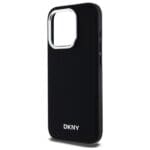 DKNY DKHMP15LPSCMCLK Black Hardcase Plain Logo MagSafe Kryt iPhone 15 Pro