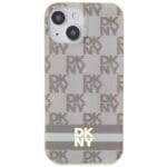 DKNY DKHMP15MHCPTSE Beige Hardcase IML Checkered Mono Pattern & Pr Kryt iPhone 14 Plus/15 Plus