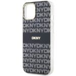 DKNY DKHMP15MHRHSEK Black Hardcase IML Mono & Stripe MagSafe Kryt iPhone 14 Plus/15 Plus