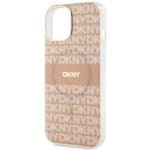 DKNY DKHMP15MHRHSEP Pink Hardcase IML Mono & Stripe MagSafe Kryt iPhone 14 Plus/15 Plus