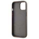 DKNY DKHMP15MPCPVSLE Beige Hardcase Leather Checkered Mono Pattern MagSafe Kryt iPhone 15 Plus