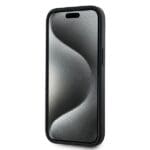 DKNY DKHMP15MPCPVSLK Black Hardcase Leather Checkered Mono Pattern Mag Kryt iPhone 14 Plus/15 Plus