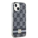 DKNY DKHMP15SHCPTSK Black Hardcase IML Checkered Mono Pattern & Printed Kryt iPhone 13/14/15