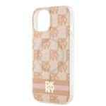 DKNY DKHMP15SHCPTSP Pink Hardcase IML Checkered Mono Pattern & Printed Kryt iPhone 13/14/15