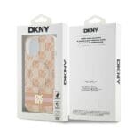 DKNY DKHMP15SHCPTSP Pink Hardcase IML Checkered Mono Pattern & Printed Kryt iPhone 13/14/15