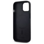 DKNY DKHMP15SPSCMCLK Black Hardcase Plain Logo MagSafe Kryt iPhone 15
