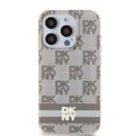 DKNY DKHMP15XHCPTSE Beige Hardcase IML Checkered Mono Pattern & Printed S Kryt iPhone 15 Pro Max
