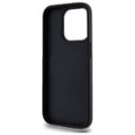 DKNY DKHMP15XPSCMCLK Black Hardcase Plain Logo MagSafe Kryt iPhone 15 Pro Max