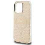 DKNY DKHMP16LHRHSEP Pink Hardcase Repeat texture patern & Stripe MagSafe Kryt iPhone 16 Pro