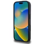 DKNY DKHMP16LPSCMCLK Black Hardcase Plain Silver Logo MagSafe Kryt iPhone 16 Pro