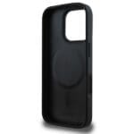 DKNY DKHMP16LPSCMCLK Black Hardcase Plain Silver Logo MagSafe Kryt iPhone 16 Pro