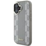 DKNY DKHMP16SPCPVSLE Beige Hardcase Checkered Pattern MagSafe Kryt iPhone 16