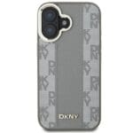 DKNY DKHMP16SPCPVSLE Beige Hardcase Checkered Pattern MagSafe Kryt iPhone 16