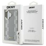 DKNY DKHMP16SPCPVSLE Beige Hardcase Checkered Pattern MagSafe Kryt iPhone 16