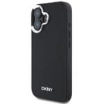 DKNY DKHMP16SPSCMCLK Black Hardcase Plain Silver Logo MagSafe Kryt iPhone 16
