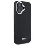 DKNY DKHMP16SPSCMCLK Black Hardcase Plain Silver Logo MagSafe Kryt iPhone 16