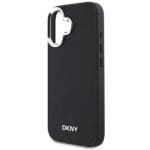 DKNY DKHMP16SPSCMCLK Black Hardcase Plain Silver Logo MagSafe Kryt iPhone 16