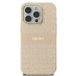 DKNY DKHMP16XHRHSEP Pink Hardcase Repeat Texture Pattern With Stripe Kryt iPhone 16 Pro Max