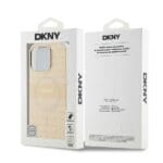 DKNY DKHMP16XHRHSEP Pink Hardcase Repeat Texture Pattern With Stripe Kryt iPhone 16 Pro Max