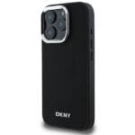 DKNY DKHMP16XPSCMCLK Black Hardcase Plain Silver Logo MagSafe Kryt iPhone 16 Pro Max