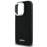 DKNY DKHMP16XPSCMCLK Black Hardcase Plain Silver Logo MagSafe Kryt iPhone 16 Pro Max
