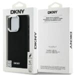 DKNY DKHMP16XPSCMCLK Black Hardcase Plain Silver Logo MagSafe Kryt iPhone 16 Pro Max
