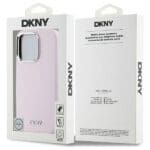 DKNY DKHMP16XSMCHLP Pink Hardcase Liquid Silicone Small Metal Logo Kryt iPhone 16 Pro Max
