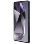 DKNY Leather Checkered Pattern MagSafe Black Kryt Samsung Galaxy S25 Ultra