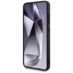 DKNY Leather Checkered Pattern MagSafe taupe Kryt Samsung Galaxy S25