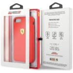 Ferrari Hardcase FESSIHCI8RE Red Silicone Kryt iPhone 7/8/SE 2020/SE 2022