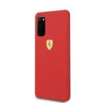 Ferrari Hardcase FESSIHCS62RE (G980) Red Silicone Collection Kryt Samsung Galaxy S20