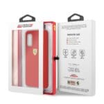 Ferrari Hardcase FESSIHCS62RE (G980) Red Silicone Collection Kryt Samsung Galaxy S20