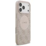 Guess 4G Circle Classic Logo MagSafe Pink Kryt iPhone 17 Pro Max
