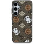 Guess 4G Printed ColoRed Peony Pattern MagSafe to Brown Kryt Samsung Galaxy S25