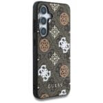 Guess 4G Printed ColoRed Peony Pattern MagSafe to Brown Kryt Samsung Galaxy S25