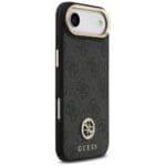 Guess 4G Strass Logo & Big Strap Metal Buttons MagSafe Black Kryt iPhone 17 Air