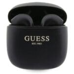 Guess Bluetooth Headphones GUTWST26PSK TWS + Docking Station Black/Black Classic EST Logo
