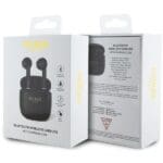Guess Bluetooth Headphones GUTWST26PSK TWS + Docking Station Black/Black Classic EST Logo