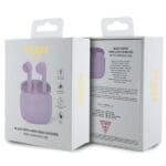 Guess Bluetooth Headphones GUTWST26PSU TWS + Docking Station Purple/Purple Classic EST Logo