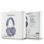Guess Bluetooth on-ear Headphones GUBHK1GCTCSU Purple Gcube Metallic Script Logo