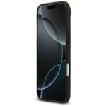 Guess Grained Flowers Classic Logo MagSafe Black Kryt iPhone 17 Air