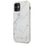 Guess GUHCP12SPCUMAWH White Hardcase Marble Kryt iPhone 12 Mini