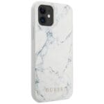Guess GUHCP12SPCUMAWH White Hardcase Marble Kryt iPhone 12 Mini