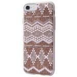 Guess GUHCP7TGTA Taupe Hardcase Aztec Tribal 3D Kryt iPhone 7/8/SE 2020/SE 2022