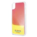 Guess GUHCPXGLCPI Pink Hardcase California Glow in the dark Kryt iPhone X/XS